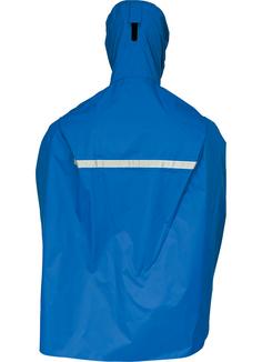 Rückansicht von PRO-X-elements PASINO Poncho Kinder Royal-Blau