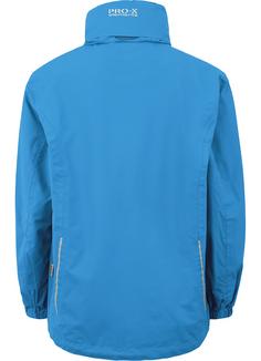 Rückansicht von PRO-X-elements FINN Regenjacke Kinder Brilliant Blue-Blau