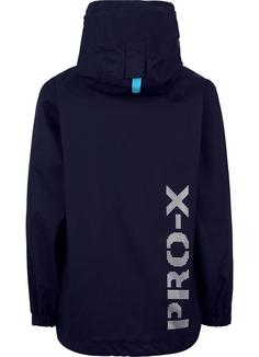 Rückansicht von PRO-X-elements FLASHY Regenjacke Kinder Marine