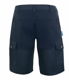 Rückansicht von Westfjord Krafla Funktionsshorts Herren Marineblau