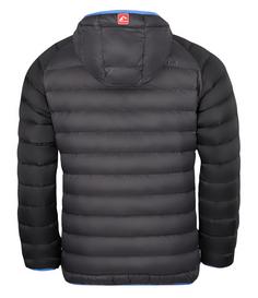 Rückansicht von Westfjord Snaefell Daunenjacke Herren Schwarz / Antrazit / Blau