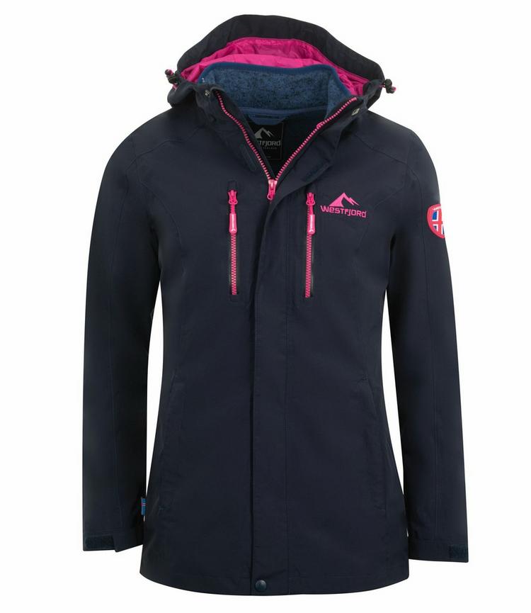 Westfjord Westfjord Hverfjall Doppeljacke Damen - Marineblau / Magenta - 0 | SportScheck