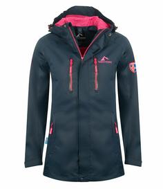 Westfjord Hengill Regenjacke Damen Marineblau / Magenta