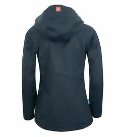 Rückansicht von Westfjord Hengill Regenjacke Damen Marineblau / Magenta