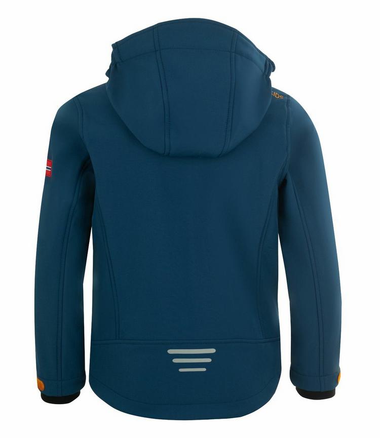 Trollkids Trollkids Trollfjord Softshelljacke Kinder - Mystisches Blau/Goldgelb - 0 | SportScheck