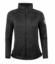 Westfjord Katla Fleecejacke Damen Schwarz/Anthrazit