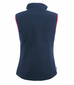 Rückansicht von Westfjord Eldfjall Outdoorweste Damen Marineblau / Magenta