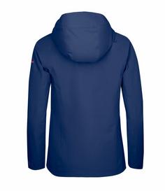 Rückansicht von Westfjord Keilir Funktionsjacke Damen Marineblau/Magenta