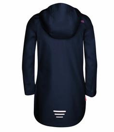 Rückansicht von Trollkids Lillehammer Regenjacke Kinder Marineblau/Magenta