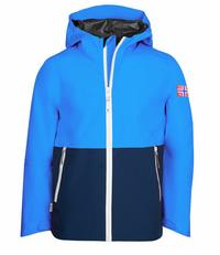 Trollkids Haugesund Regenjacke Kinder - Marineblau / Mittelblau