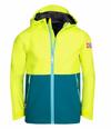 Trollkids Haugesund Regenjacke Kinder - Limegelb/Petrolblau