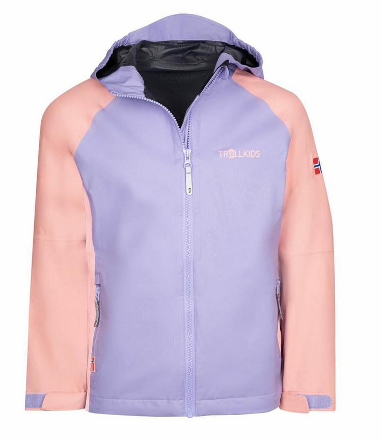 Trollkids Trollkids Haugesund Regenjacke M&auml;dchen - Lavender/Aprikose - 0 | SportScheck