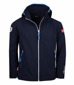 Trollkids Kvalvika Softshelljacke Kinder Marineblau/Mittelblau