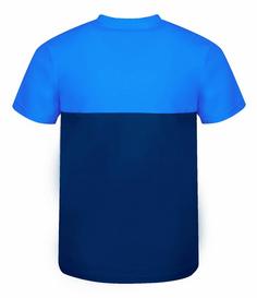 Rückansicht von Trollkids Bergen T-Shirt Kinder Marineblau / Mittelblau