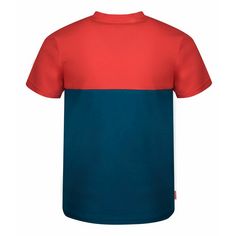 Rückansicht von Trollkids Bergen T-Shirt Kinder Petrolblau/Rot