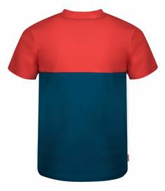 Rückansicht von Trollkids Bergen T-Shirt Kinder Petrolblau/Rot