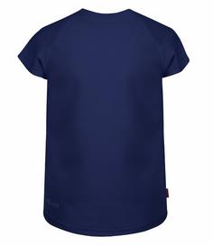 Rückansicht von Trollkids Bergen T-Shirt Kinder Marineblau/Magenta