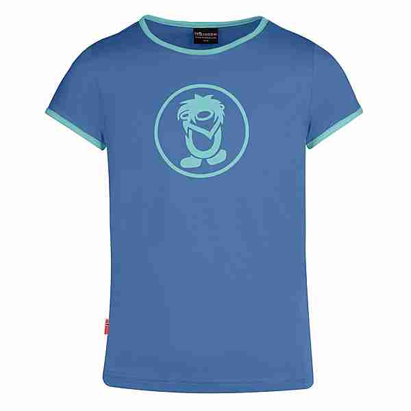 Trollkids Kroksand T-Shirt Kinder Mitternachtsblau / Minze dunkel