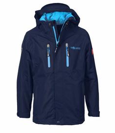 Trollkids Sognefjord PRO Regenjacke Kinder Marineblau / Mittelblau
