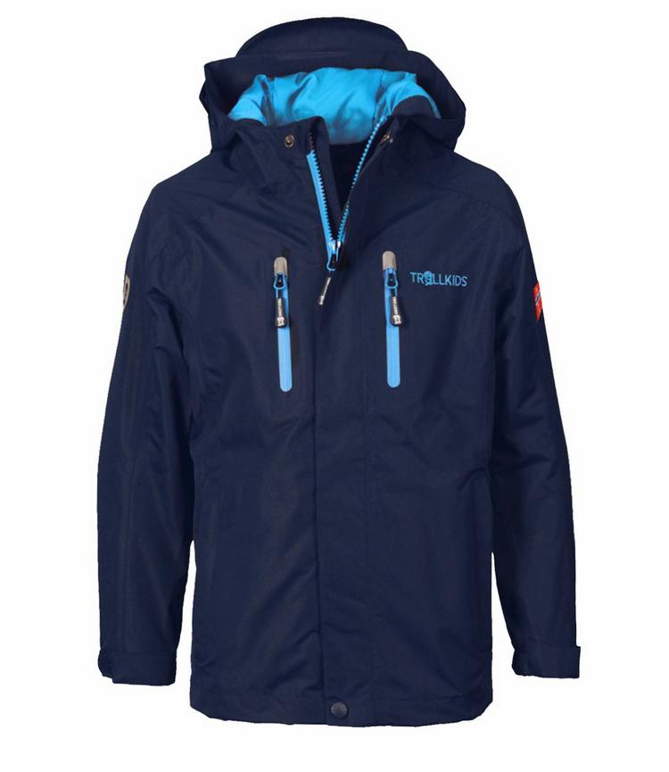 Trollkids Trollkids Sognefjord PRO Regenjacke Kinder - Marineblau / Mittelblau - 0 | SportScheck