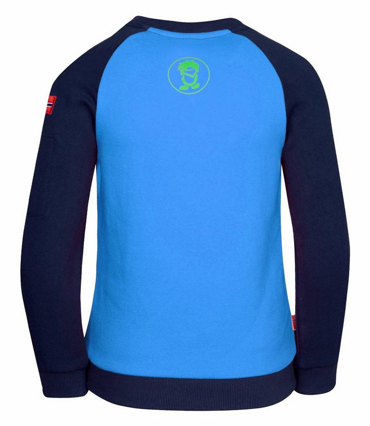 Trollkids Trollkids Sandefjord Funktionssweatshirt Kinder - Marineblau / Gr&uuml;n - 0 | SportScheck