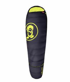 Rückansicht von Trollkids Fjell  II Kunstfaserschlafsack Kinder Marineblau/Lime