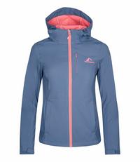 Westfjord Skogar Softshelljacke Damen - Klippenblau/Rosa
