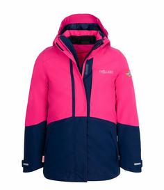 Trollkids Skanden Doppeljacke Kinder Marineblau/Magenta