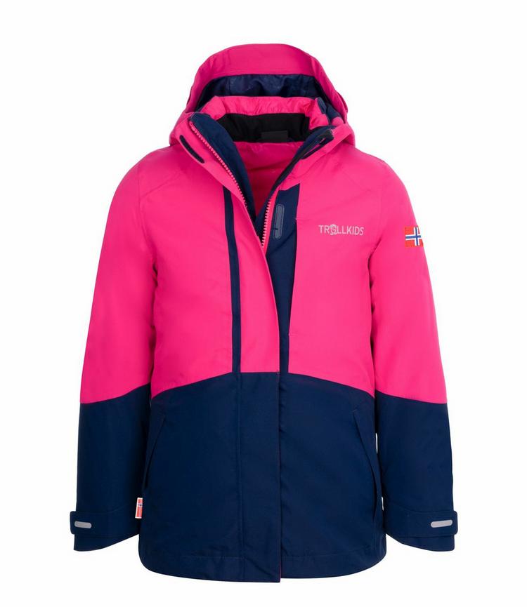 Trollkids Trollkids Skanden Doppeljacke M&auml;dchen - Marineblau/Magenta - 0 | SportScheck