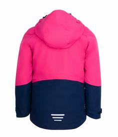 Rückansicht von Trollkids Skanden Doppeljacke Kinder Marineblau/Magenta