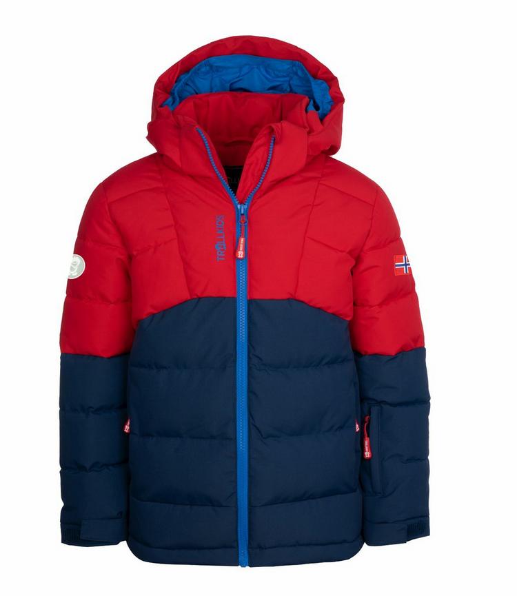 Trollkids Trollkids Gryllefjord Winterjacke Kinder - Hellrot/Blau - 0 | SportScheck