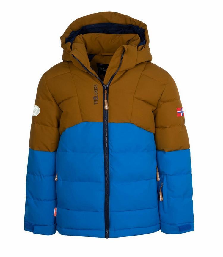 Trollkids Trollkids Gryllefjord Winterjacke Kinder - Bronze/Azurblau/Marine - 0 | SportScheck