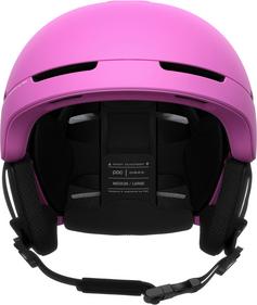 Rückansicht von POC Obex MIPS Skihelm actinium pink matt