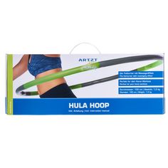 Rückansicht von ARTZT Vitality Hula Hoop Reifen grün-grau