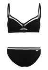 Lascana B&uuml;gel-Bikini Bikini Set Damen - schwarz