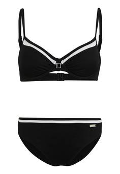 Lascana Bügel-Bikini Bikini Set Damen schwarz