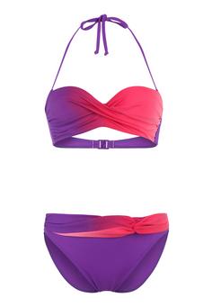 Lascana Bügel-Bandeau-Bikini Bikini Set Damen lila-pink