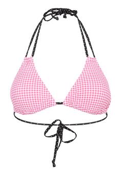 Buffalo Triangel-Bikini-Top Bikini Oberteil Damen rosa-schwarz