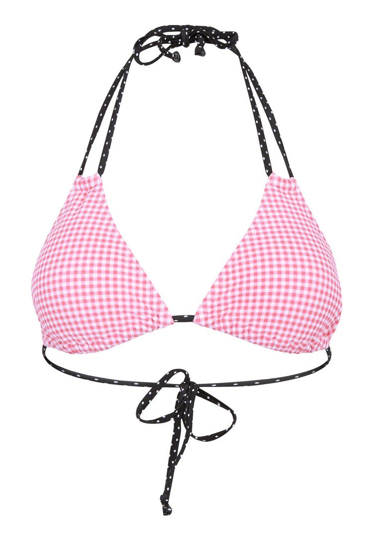 Buffalo Buffalo Triangel-Bikini-Top Bikini Oberteil Damen - rosa-schwarz - 0 | SportScheck