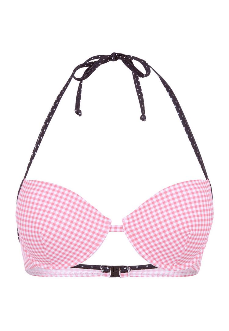 Buffalo Buffalo Push-Up-Bikini-Top Bikini Oberteil Damen - rosa-schwarz - 0 | SportScheck