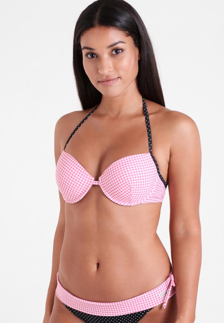 Buffalo Buffalo Push-Up-Bikini-Top Bikini Oberteil Damen - rosa-schwarz - 2 | SportScheck