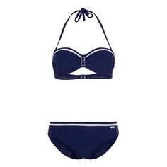 Lascana Bügel-Bandeau-Bikini Bikini Set Damen marine