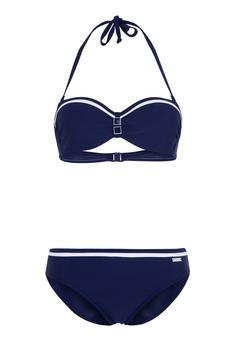 Lascana Bügel-Bandeau-Bikini Bikini Set Damen marine