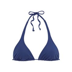 Buffalo Triangel-Bikini-Top Bikini Oberteil Damen blau
