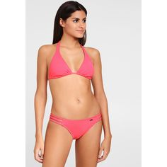 Rückansicht von Buffalo Triangel-Bikini-Top Bikini Oberteil Damen rosa