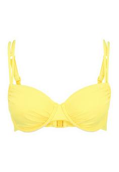 Buffalo B&uuml;gel-Bikini-Top Bikini Oberteil Damen gelb