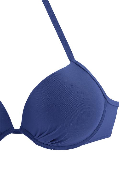 Rückansicht von Buffalo Push-Up-Bikini-Top Bikini Oberteil Damen blau
