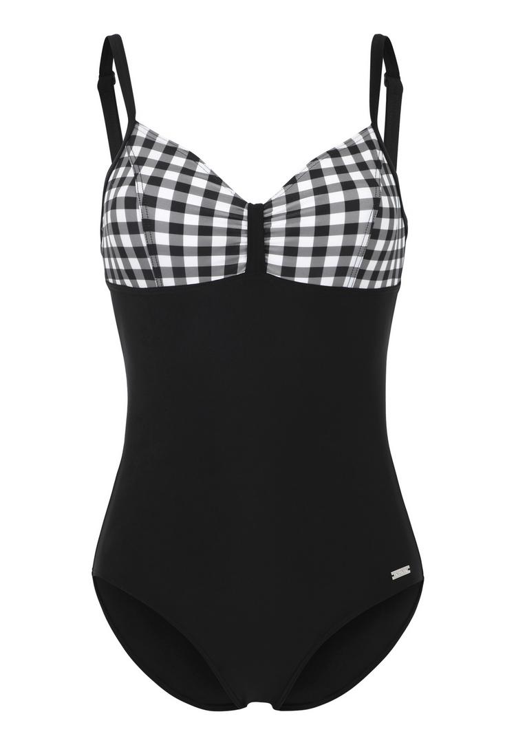 Lascana Lascana Badeanzug Badeanzug Damen - schwarz-wei&szlig; - 0 | SportScheck