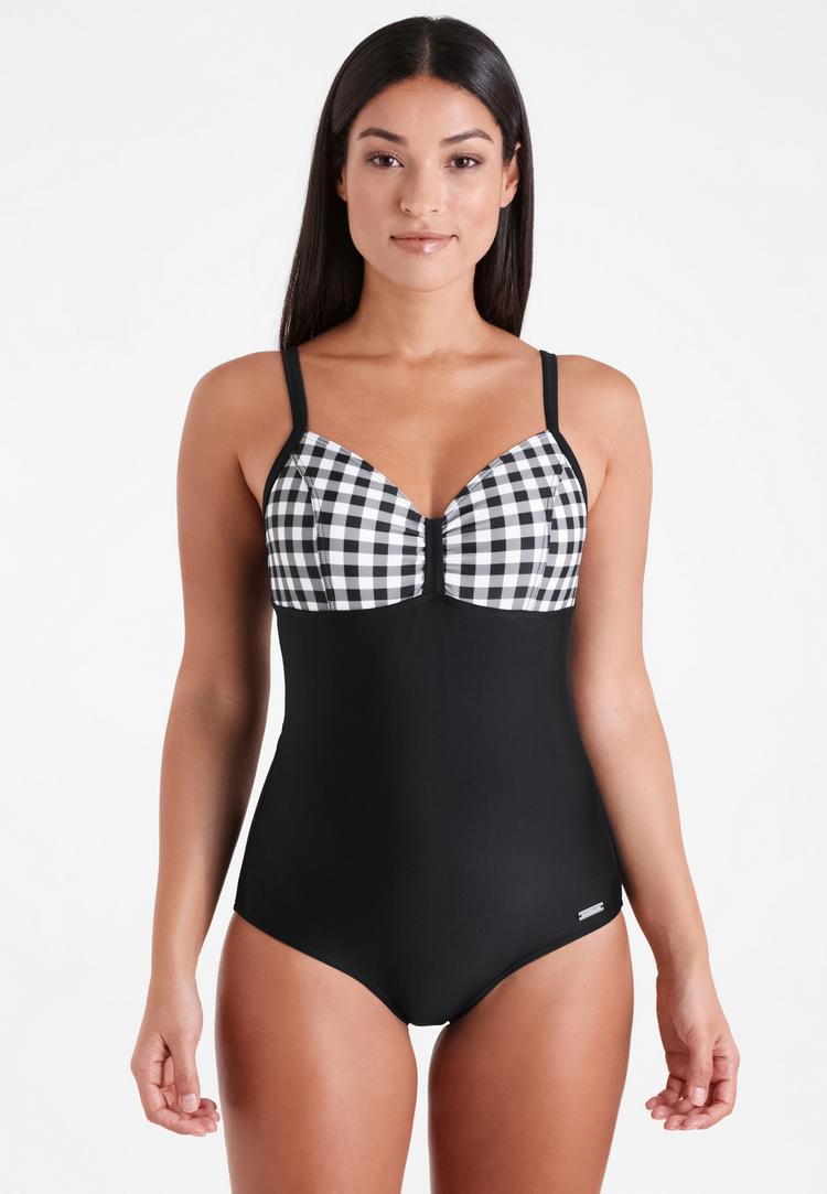 Lascana Lascana Badeanzug Badeanzug Damen - schwarz-wei&szlig; - 0 | SportScheck