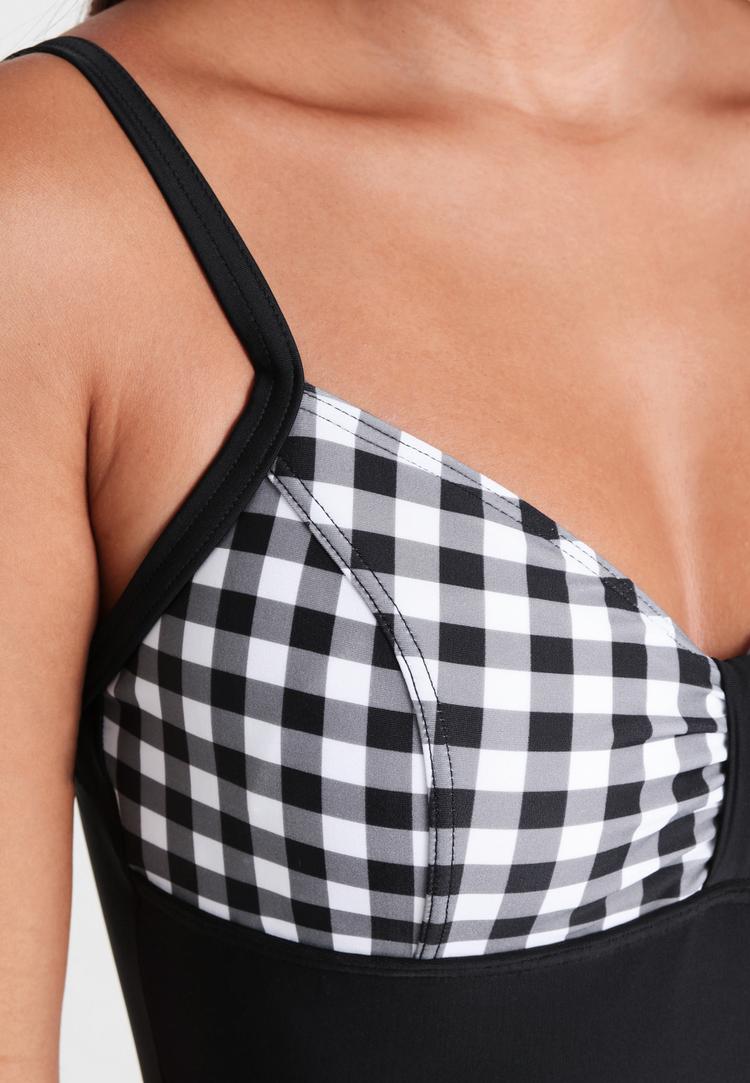 Lascana Lascana Badeanzug Badeanzug Damen - schwarz-wei&szlig; - 0 | SportScheck